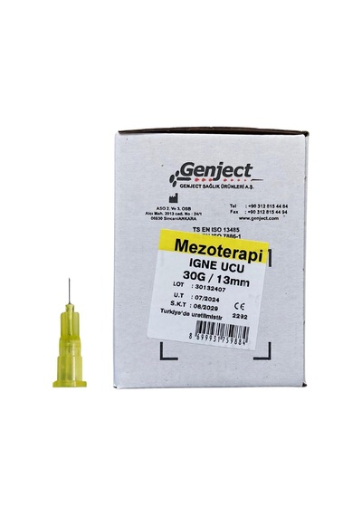 - Mezoterapi 30g 13mm İğn Ucu - 250 Adet