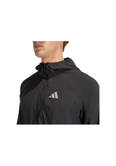 Adidas Erkek Siyah Ceket Run Ess Jkt M Jz7782