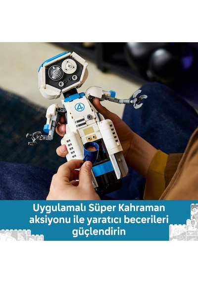 LEGO® ǀ Marvel Fantastik Dörtlü H.E.R.B.I.E. 76339 - 10 Yaş Üzeri Çocuklar için Aksesuarlar İçeren Oyuncak Yapım Seti (747 Parça)