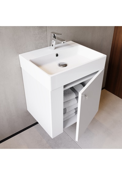 Creavit Font Lavabo Dolabı 50 Cm Beyaz