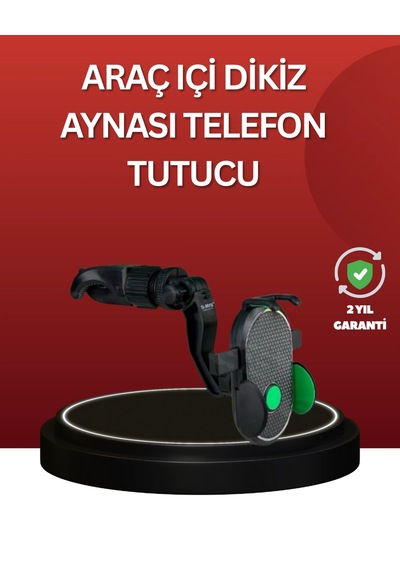 Mey İthalat Ayarlanabilir Kıskaçlı Dikiz Aynası Telefon Tutucu Tüm Telefonlarla Uyumlu -