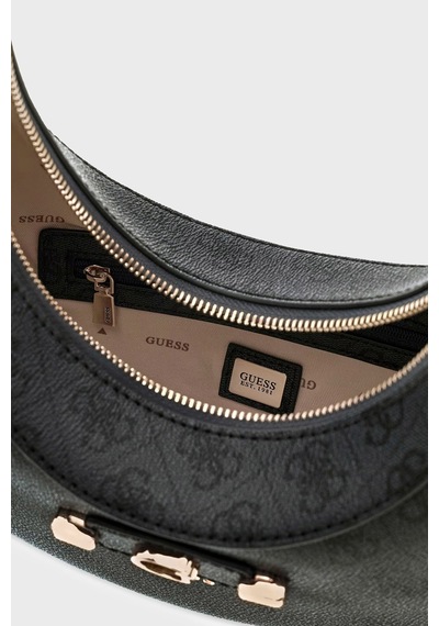 Guess Lindsey Logolu Çıkarılabilir Askılı Çanta Hwsg9749010 Bayan Çanta Hwsg97 49010 Clo Antrasit
