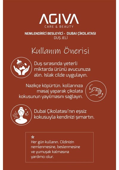 Dubai Çikolatası Özlü Besleyici Ve Nemlendirici Duş Jeli Değişken