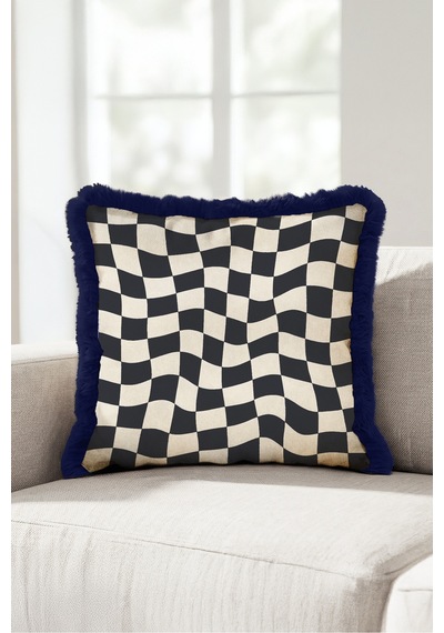 Damalı Geometrik Şık Saçaklı Yastık Kılıfı-dalgalı Kare Retro Krem Lacivert Püsküllü Kırlent Kılıfı Derin Esinti Mira Damalı Geometrik Şık Saçaklı Yastık Kılıfı-dalgalı Kare Retro Krem Lacivert Püsküllü Kırlent Kılıfı Derin Esinti Mira