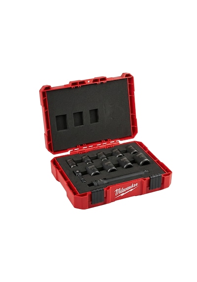 Milwaukee Shockwave 1/2" 11 Parça Derin Darbeli Lokma Takımı 10-24mm