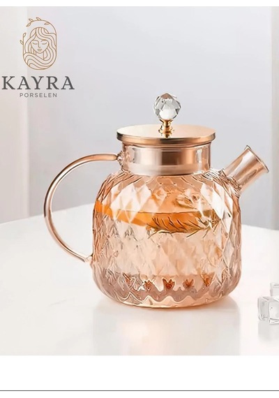 Hubrendy Tedarik Kabartmalı Borosilikat Cam Demlik 1000ml Royaleks-cm-2006 Diğer