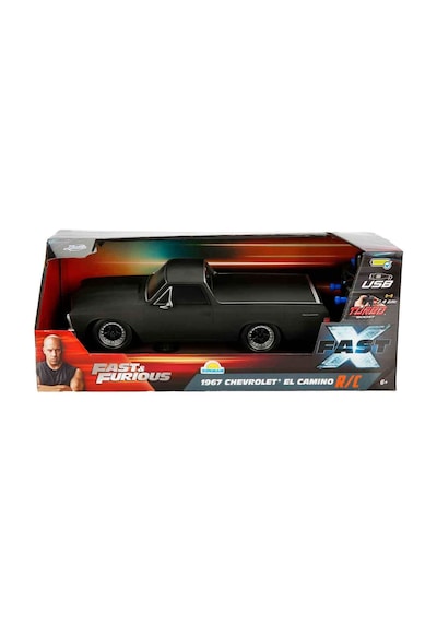 8429 1:16 Fast & Furious 1967 Chevrolet El Camino Usb Şarjlı Uzaktan Kumandalı Araba Renkli - Haki