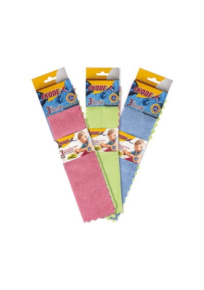 Ekodex Mikrofiber Temizlik Bezi 3'lü