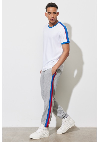 Ac&Co / Altınyıldız Classics Erkek Grı Melanj Standart Fit Normal Kesim Pamuklu Çizgili GRI MELANJ Ac&Co / Altınyıldız Classics Erkek Grı Melanj Standart Fit Normal Kesim Pamuklu Çizgili GRI MELANJ