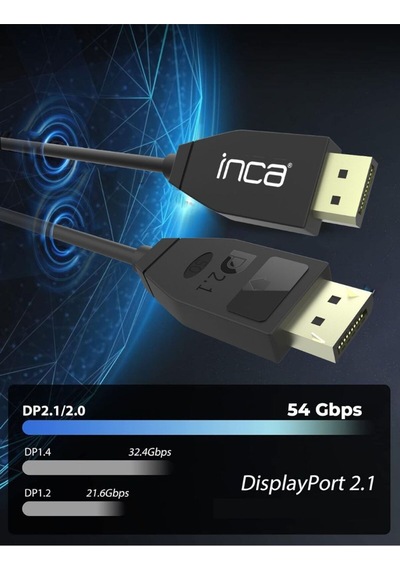 Idpd-40 Displayport To Displayport 2.1 16k 60hz 15360x8460 8k 120hz 4k 240hz 54 Gbps