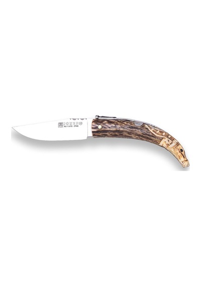 Joker Nc141 Antler Hand Carved Handle Geyik Boynuz Kamp Çakı Çok Renkli