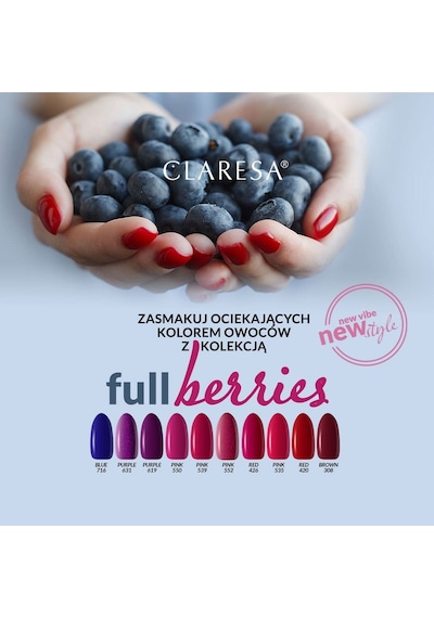 Claresa Kalıcı Oje Koyu Kızıl Kırmızı 420 5g