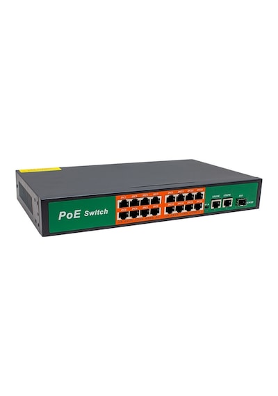 POWERMASTER 300W 10/100/1000 MBPS 16+3+SFP 16 PORT POE ETHERNET GIGABIT SWITCH