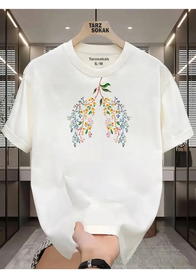 Tarzsokak Unisex Nefesim T-shirt Beyaz