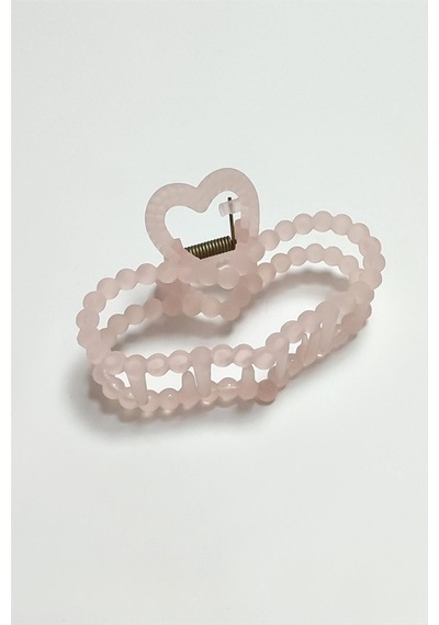 Kalp Renkli Mandal Toka 9 Cm Pembe