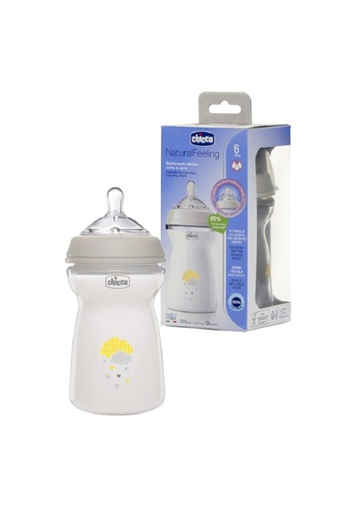 Natural Feeling Desenli Pp Biberon, 330 Ml, 6 Ay+, Şeffaf