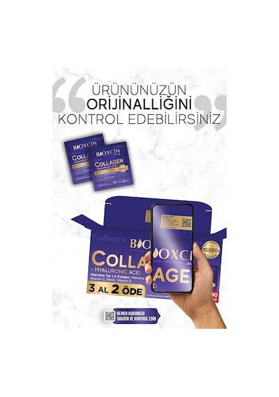 Bioxcin Beauty Collagen Toz Saşe  10.000 Mg 3 Al 2 Öde Tip 1 - Tip 3 Hidrolize Kolajen - Keratin