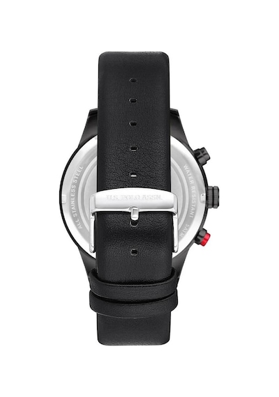 U.s. Polo Assn. Uspa1014-08 Siyah Deri Kordon Erkek Kol Saati