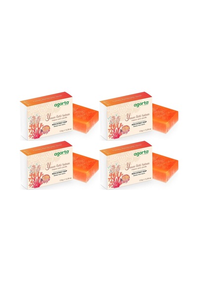 Agarta El Yapımı Doğal Sabun, 150 G, Yosun Özlü, 4'lü Set Diğer