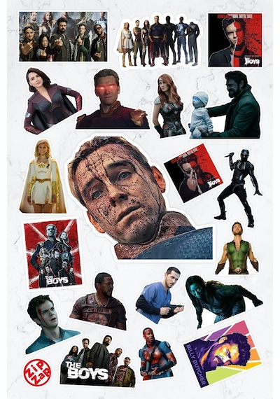 The Boys Sticker Paketi 20 Adet Amazon Prime The Boys Çok Renkli