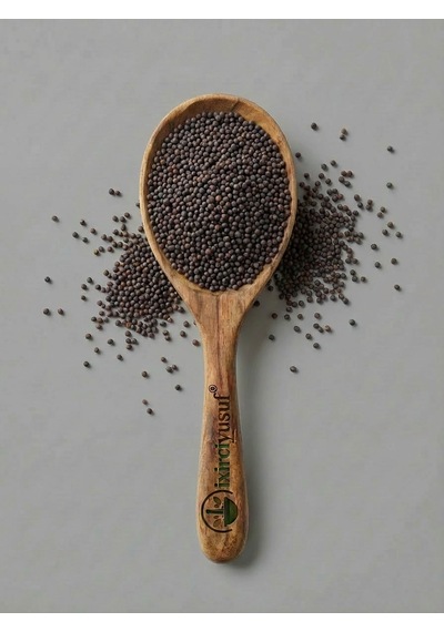 İxirciyusuf Siyah Hardal Siyah Hardal Tohumu Black Mustard Seed Brassica Nigra Doğal Tane 100 G