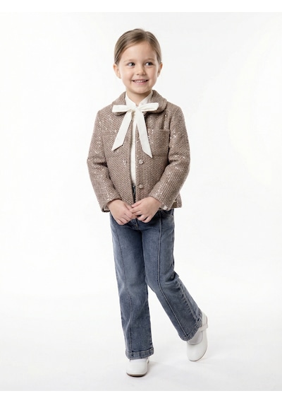 Xo Kids Kız Çocuk Alt Üst Takım 3-7 Yaş 4752 Kahverengi