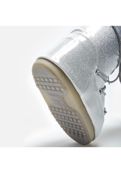 H001 Silver Bot Kar Kadın 80d1402850-h001 Moon Boot Icon Glitter Silver Gümüş