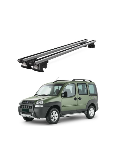 Venüs Fiat Doblo 2000-2010 Uyumlu Gri Ara Atkı Port Bagaj Tavan Barı