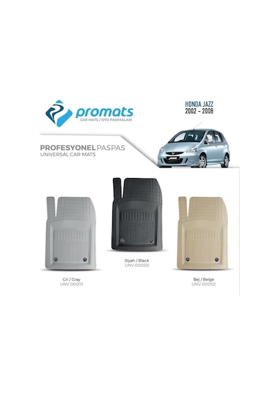 Bermot Honda Jazz 2002-2008 Oto Paspas Profesyonel 4d Bej