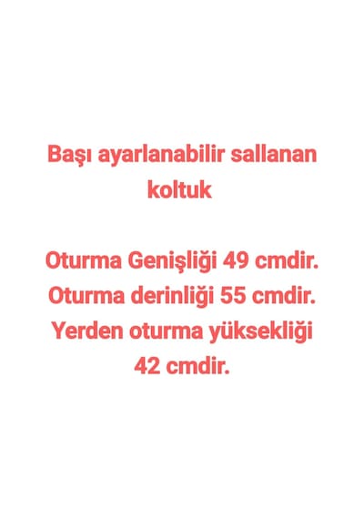 Sallanan Koltuk Puf Hediye Krem