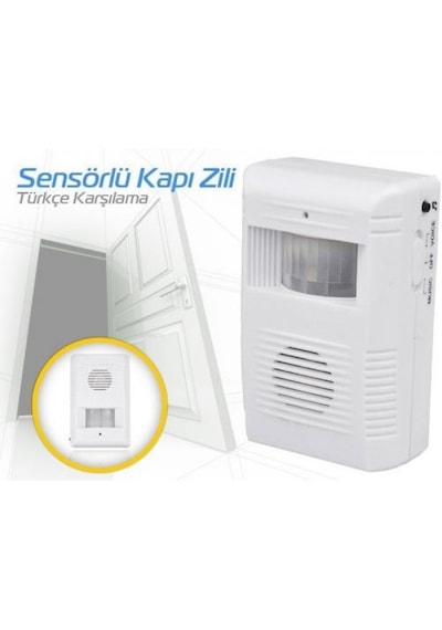 Sensörlü Kablosuz Kapı Zili Mağaza Ev Kapı Alarmı Ding Dong