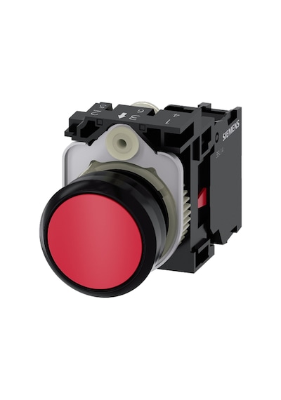 Siemens 3su1100-0ab20-1ca0 - 22mm Plastik Kırmızı 1nc Yay Dönüşlü Buton