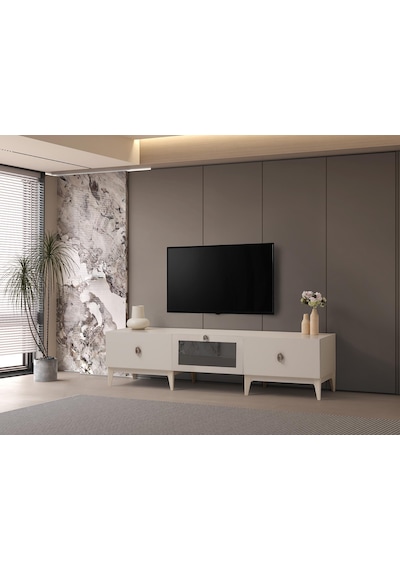 Sude Modern Dolaplı Tv Ünitesi 180 45 45 Vizon