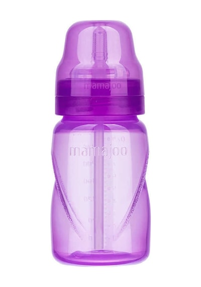 Mamajoo Antikolik Akıtmaz Pipetli Bardak 270 ml Mor, 12 Ay+