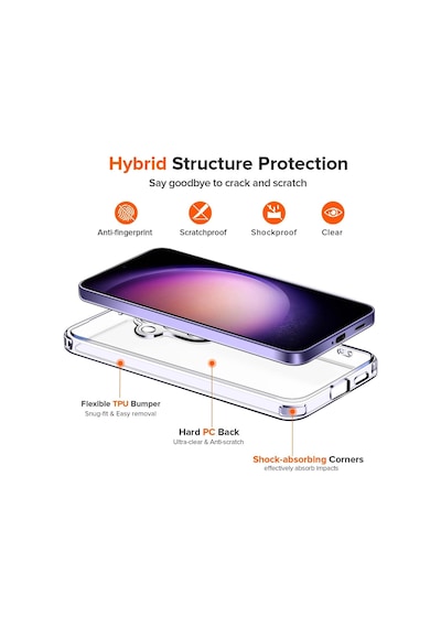 Samsung Galaxy Uyumlu S24 5g Şeffaf Silikon Kılıf & 2 Adet Temperli Cam Ekran Koruyucu Seti