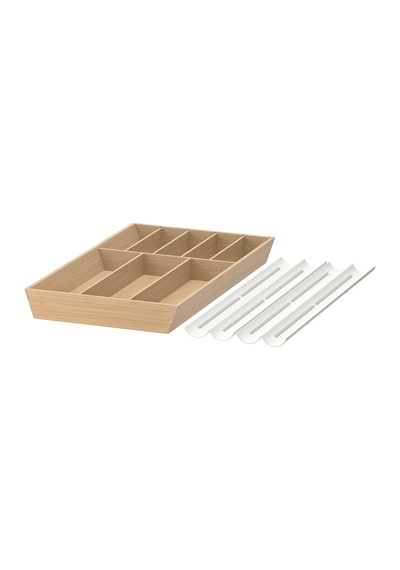 Ikea Uppdatera Çekmece Düzenleyici 52x50 Cm 3 Parça Beyaz - Naturel