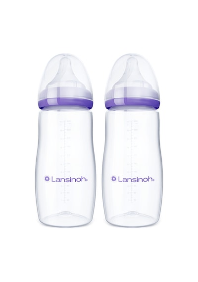 Lansinoh® 2 X 330 ML Biberon ve NaturalWave® Biberon Emziği (6 Ay+)