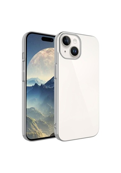 Apple Uyumlu iPhone 15 Plus Kılıf Sert Pc Renkli Çerçeveli Zore R