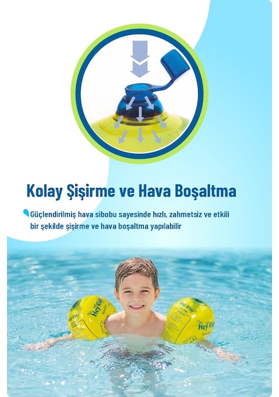 Heykida Swim Safe Yüzme Yardımcısı Deniz Kolluğu 1-6 Yaş