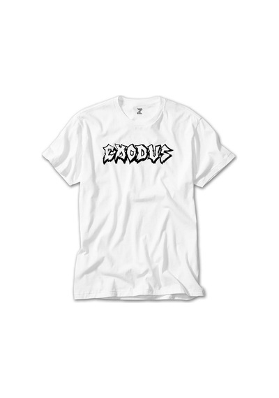Exodus Text Beyaz Tişört