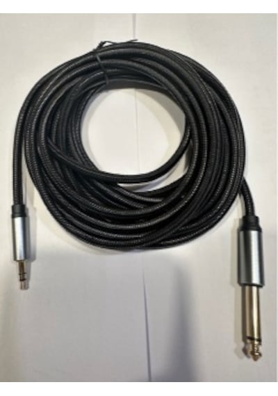 5 Metre 3.5 Mm Stereo 6.3 Mm Mono Kablo 5 Metre Amfi Bilgisayar Arası Kablo