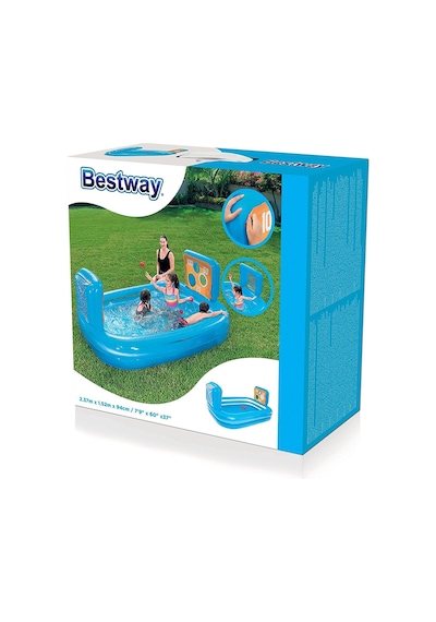 Bestway 54170 Şişme Şut Oyunu Havuzu ve Topları Çok Renkli