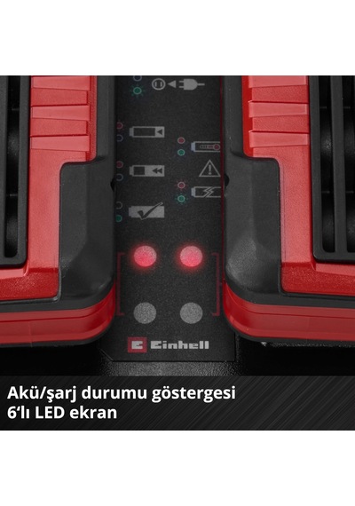 Einhell Şarj Cihazı Power X-change Çift Şarj Cihazı 4 Ah