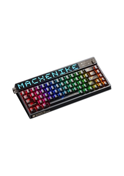 Machenike KT68 Pro Tri-Mode Yellow Switch LCD RGB İngilizce Oyuncu Klavye Machenike KT68 Pro Tri-Mode Yellow Switch LCD RGB İngilizce Oyuncu Klavye