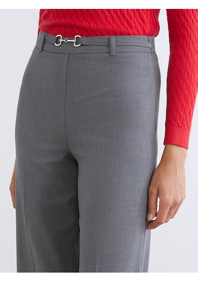 Lcw Vision Gri Dar Fit Geniş Paça Kadın Pantolon