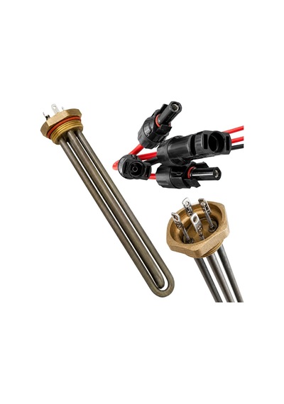 Powermaster Pm-29934 40mm Pirinç Başlıklı Solar Rezistans - Mc4 Konnektörlü Pabuçlu Tam Set