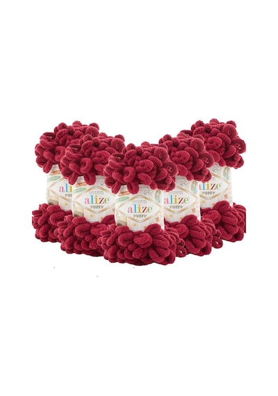 90x90 Bebek Battaniyesi İçin 6 Adet Puffy Bordo 107