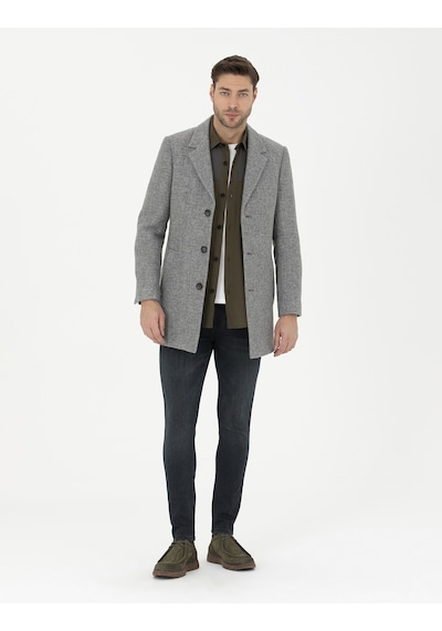 Pierre Cardin Erkek Gri Kaban 50284099-vr024 Gri