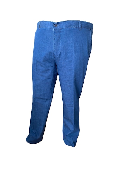 Gruva Erkek Regular Fit Normal Kesim Likralı Esnek Rahat Tensel İnce Yazlık Kot Pantolon Mavi