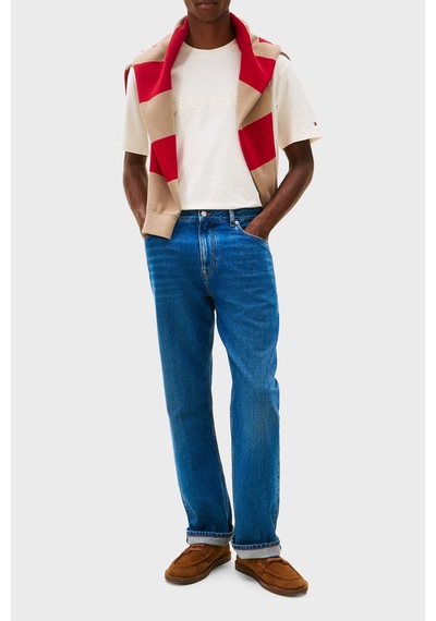 Tommy Hilfiger Logolu % 100 Pamuk Regular Fit Bisiklet Yaka T Shirt Erkek T Shirt Mw0mw41766 Z00 Açık Bej Tommy Hilfiger Logolu % 100 Pamuk Regular Fit Bisiklet Yaka T Shirt Erkek T Shirt Mw0mw41766 Z00 Açık Bej